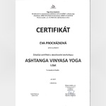 Certifikát - Eva Procházková