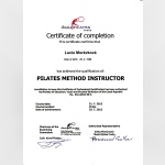 Certifikát - Lucie Bašistová