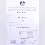 Certifikát - Marie Budařová