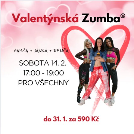 Valentýnská Zumba® s Gabčou a hosty
