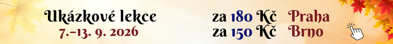 Týden ukázkových lekcí: jen za 180 Kč!