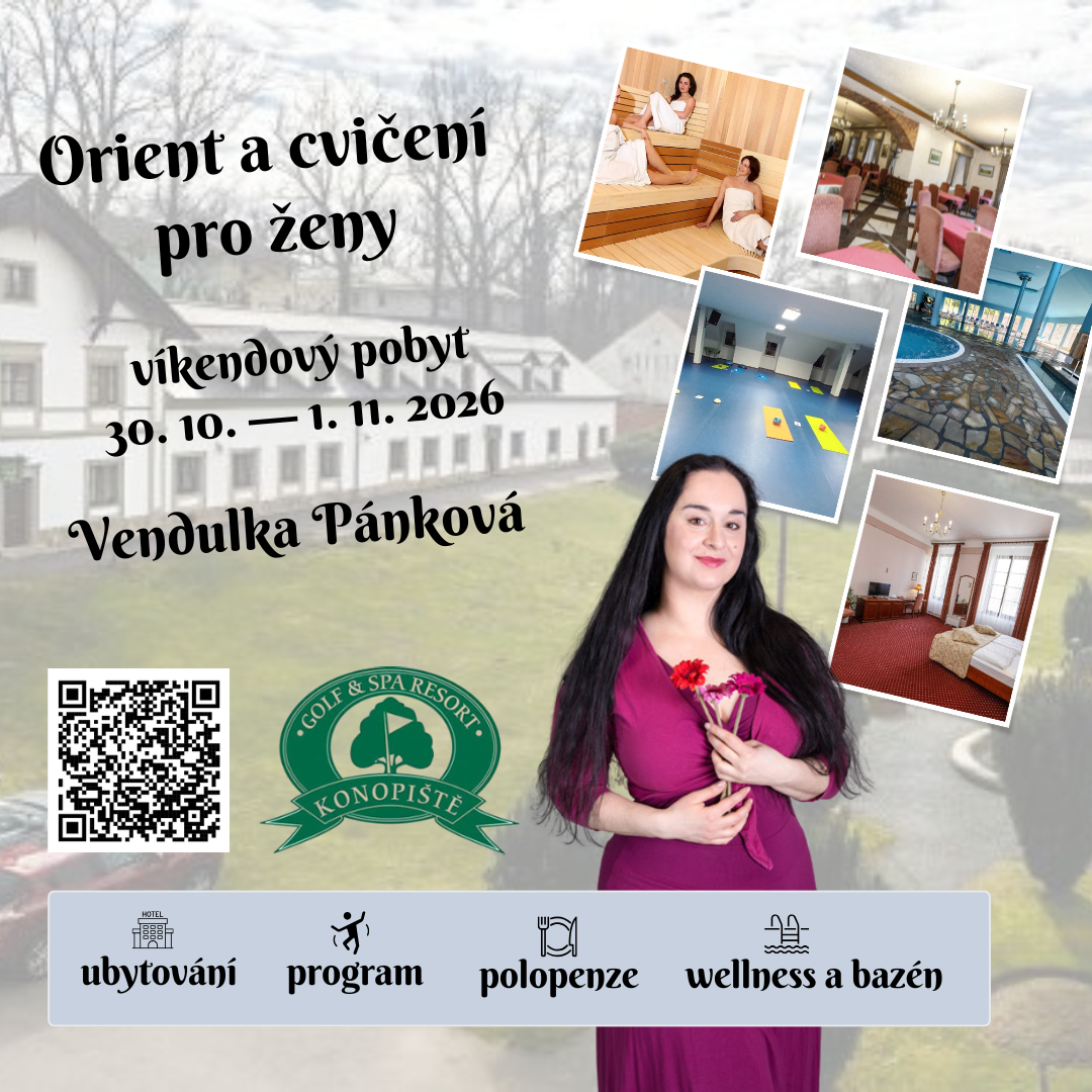 Orientální tanec & cvičení – víkend s Vendulkou
