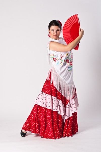 Flamenco s vějířem
