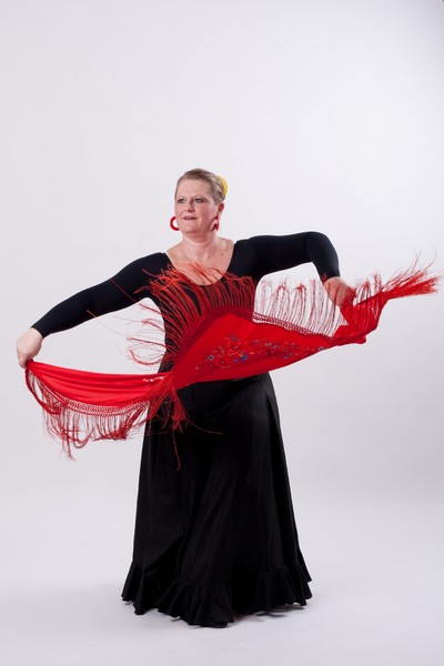 Flamenco: Guajirras s mantonem